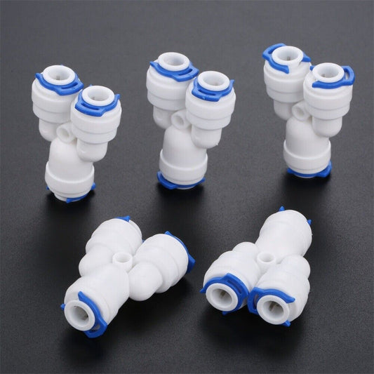 Y Type Reverse Osmosis RO System Water Filters Connector Fitting Connection 5PCS